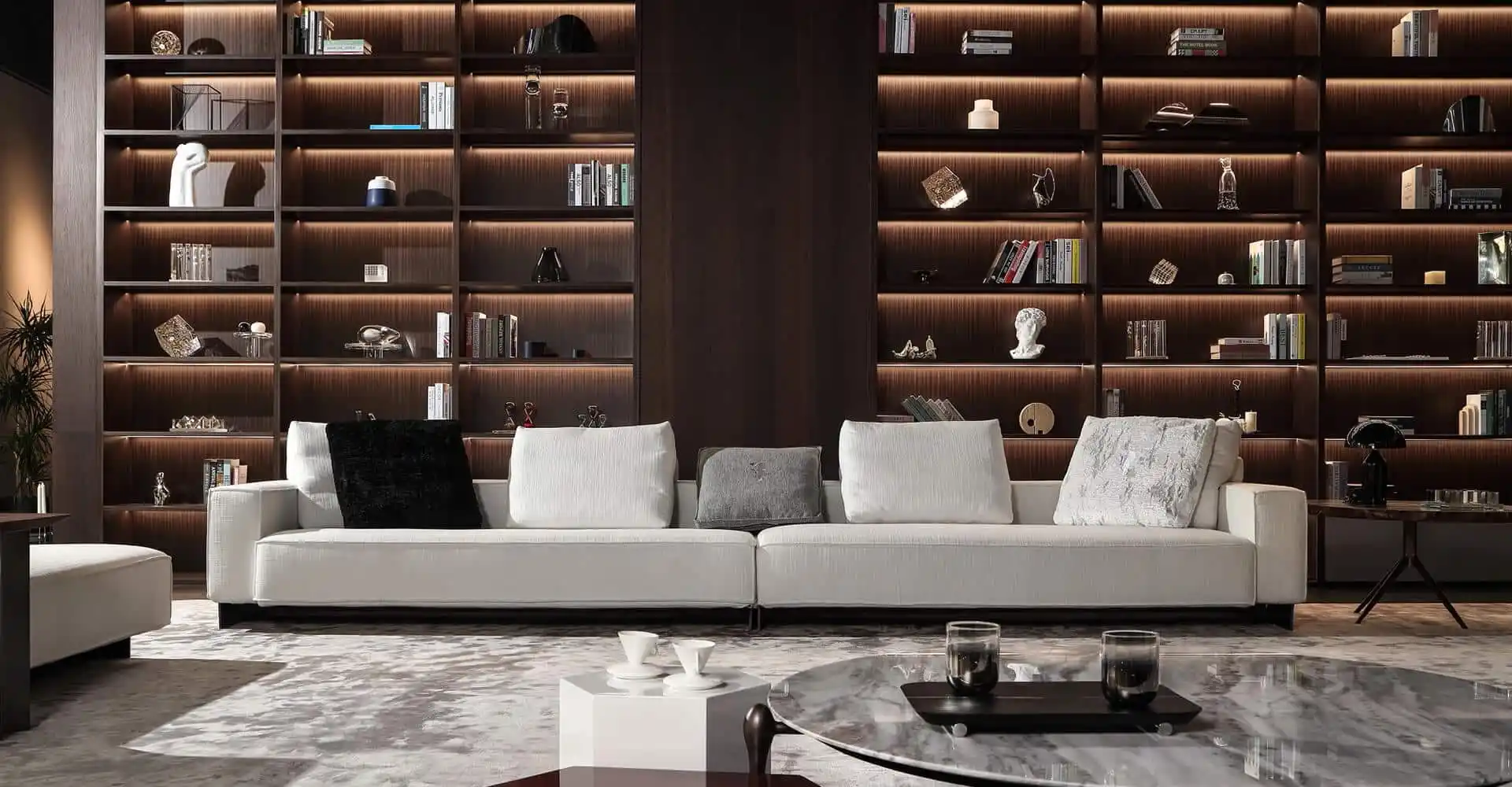 La Maisonaire Vis à Vis Sofa Set to introduce a modern, luxurious ambiance to the space